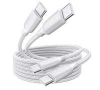 RAVIAD Câble USB C vers USB C [1M/Lot de 2] 100W PD3.0 5A Cable USB C Charge Rapide QC3.0 Chargeur USB Type C pour iPhone 16/15 Plus Pro Max SamsungGalaxy S24 S23 MacBook Pro Pad Pro Tablet Huawei