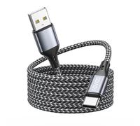 RAVIAD Long Câble USB C Charge Rapide 4M, Nylon Câble USB vers USB C 3A | Cable Chargeur USB Type C Compatible avec iPhone 17 16 16e 15 Pro Max Air, Galaxy S26 S25, iPad, Macbook, Pixel