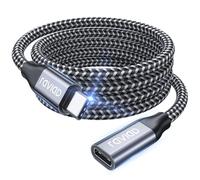 RAVIAD Rallonge USB C 2M 100W 10Gbps, Cable USB C 3.2 Gen 2 Male Femelle 4K@60Hz Charge Rapide et Transfert Compatible avec iPhone 15 Plus Pro Max MacBook Pro Air Galaxy S24 Plus Ultra S23 S22