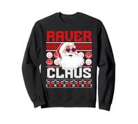 Ravie Noël ! EDM DJ Raving Santa Claus Sweatshirt