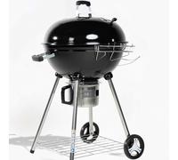 Ravigarden Barbecue charbon de bois 57 cm rond avec couvercle, 4 pieds, centre amovible