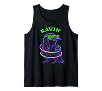 Ravin Raven EDM Techno Party Raver psychédélique Halloween Débardeur