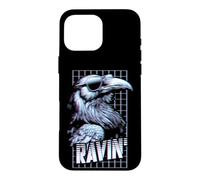 Ravin Raven Rave Party Techno Bird Lunettes de Soleil drôles Raver Coque pour iPhone 16 Pro Max