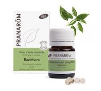 PRANARÔM - Perles Ravintsara Bio - Mini-Capsules Prédosées À L’Huile Essentielle - Confort Respiratoire & Défenses Naturelles - 100% Pure Et Naturelle - HECT - 60 Perles