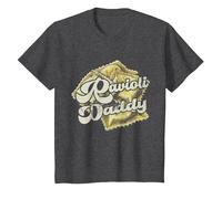Ravioli Daddy Mignon Amoureux Courrier Raviolis Ravioli T-Shirt, Enfant, Chiné Foncé, 3 Ans