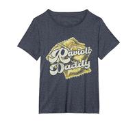 Ravioli Daddy Mignon Amoureux Courrier Raviolis Ravioli T-Shirt, Femme Grandes Tailles, Bleu Chiné, 1X