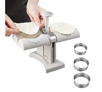 Ravioli Maker Automatique Double Tête, Kit Moulle à Raviole Presse à Pâte et Moule à Dumplings, Acier Inoxydable Ustensiles de Cuisine Ravioli Dumpling Former