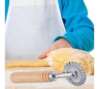 Ravioli Maker Cutter | Moule à ravioli en aluminium avec manche en bois | Moule à boulettes pour raviolis, pâtes, boulettes italiennes, lasagne,