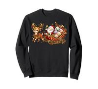 Raviolis de Noël Père Noël traîneau Renne Filles garçons Enfants Sweatshirt
