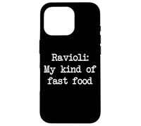 Raviolis My kind of fast food Funny Raviolis Minimalist Coque pour iPhone 16 Pro