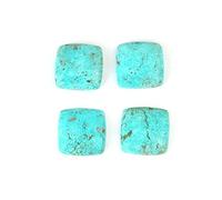 Ravishing Impressions 19 x 19 mm forme carrée véritable belle au bois dormant Arizona turquoise cabochon bijoux faisant dos plat semi-pricieux lâche pierre précieuse, Pierre, Turquoise Arizona