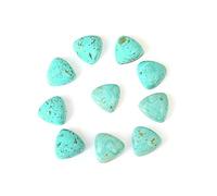 Ravishing Impressions 9 x 9 mm en forme de trillion véritable beauté endormie Arizona turquoise cabochon bijoux faisant dos plat semi-pricieux lâche pierre précieuse, Pierre, Turquoise Arizona