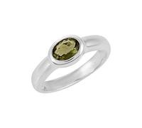 Ravishing Impressions Bague en moldavite avec pierre précieuse ovale à facettes verte 7 x 5 mm 5 g Fait à la main Bijoux fins Cadeau unique pour homme ou femme, X1/2,68(21.60), Pierre précieuse