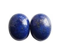Ravishing Impressions Boucles d'oreilles en lapis lazuli bleu naturel 25CTW - Taille cabochon - 15 x 12 x 7 mm - Pour la fabrication de bijoux, semi-précieuses en vrac reliées au chakra du troisième