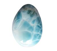 Ravishing Impressions Cabochon Larimar Naturel Taille 25x18x11 MM Pierre de Stephilia de Pectolite Bleue de Larimar Polie Lisse pour Pendentif Collier Bijoux Faire Soulager La Culpabilité et Supprimer