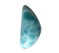 Ravishing Impressions Cabochon Larimar Naturel Taille 27x13x8 MM Pierre de Stephilia de Pectolite Bleue de Larimar Polie Lisse pour Pendentif Collier Bijoux Faire Soulager la Culpabilité et Supprimer