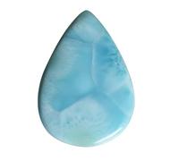 Ravishing Impressions Cabochon Larimar Naturel Taille 31x22x3MM Lisse Poli Larimar Bleu Pectolite Stefilia Stephilia Stephilia Pierre pour Pendentif Collier Fabrication de Bijoux