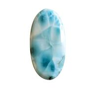 Ravishing Impressions Cabochon Larimar naturel, taille 34x17x4 mm, larimar poli lisse, pectolite bleu, larimar en pierre de dauphin en pierre de stéphilia fournisseurs AG-2025