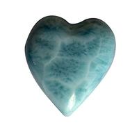 Ravishing Impressions Mer des Caraïbes Larimar Cabochon 58 CTW Forme Ovale Taille 60x26x9 MM Dos Plat Pierre de Stephilia de République Dominicaine Pendentif Faire Pierre Précieuse Il embrasse Amour