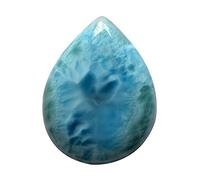 Ravishing Impressions Pectolite bleue de la mer des Caraïbes Larimar Cabochon Taille 41x32x8 MM de la République Dominicaine Pendentif Bijoux Fabrication de Bijoux Gemme Il Aide à guérir et à Montrer