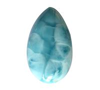 Ravishing Impressions Pectolithe bleue de la mer des Caraïbes Larimar Cabochon Taille 46x27x8 MM Forme ovale République dominicaine Pendentif Bijoux Fabrication de bijoux Pierre précieuse lisse polie