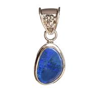 Ravishing Impressions Pendentif en argent sterling 925 avec chaîne, double lunette opale de feu, cabochon multicolore, 17 x 11 mm, fait à la main, cadeau de Noël