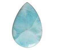 Ravishing Impressions Taille de cabochon Larimar naturel 34x23x3 mm lisse poli Larimar bleu pectolite stéphilias pierre dauphin pierre larimar fournisseurs