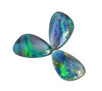 Ravishing Impressions Triplet Fire Opal 3 Pièces Lot Pierre 5 CTW Wholesale Lot Multi Couleur Fire Opale Anneau Boucles d'Oreilles Fabrication de Bijoux Gemme