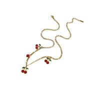 Ravissant collier ras du cou réglable inspiré des fruits, facile à porter, chaîne en acier inoxydable pour un look tendance, collier à pendentif superposition tendance, taille unique, Comme décrit