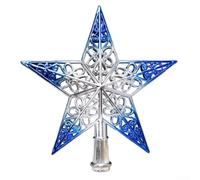 Ravissante étoile creuse pour cime de sapin, apportant joie et joie à vos fêtes de fin d'année (B)