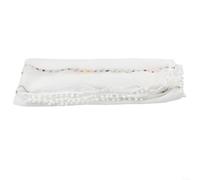 Ravissante nappe en fil de bonbons arc-en-ciel pour table basse décoration pour n'importe quel environnement, facile à placer pour la maison et les cafés (140 x 140)
