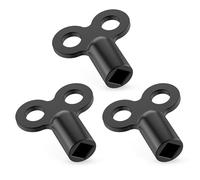 RAVN HAMAN Lot de 3 clés de purge de chauffage noires e purge robuste e chauffage pour presque tous les chauffages / radiateurs e purge pratique