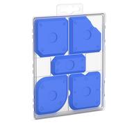 RAVN HAMAN Set de 5 Lissoirs à joints Bleu - Ensemble d'outils de Calfeutrage avec 23 formes différentes - Lisseur de joints en silicone et en acrylique par exemple - Avec boîte de rangement