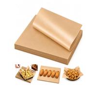RAVNIX 100 Feuilles 20x20cm Papier Cuisson Sans PFAS ni BPA, Papier Sulfurisé Alimentaire Bio pour Cuisson, Barbecue & Four, Antiadhésif, Nettoyage Facile, Plaisir Sain, Feuilles Prédécoupées