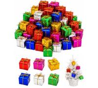 RAVNIX 60 PCS Mini Sacs Cadeau Noël, Design Structuré & Compact Pour Friandises Et Pendentifs - Idéaux Comme Mini Coffrets Sapin & Décoration Festive Sans Encombrement