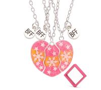 RAVNIX Collier Amitié Pour 3, Lot de 3 Chaînes BFF Entrelacées + Boîte Cadeau | Symbole de Lien Fort | Parfait pour Célébrer et Renforcer la Complicité au Quotidien