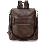 RAVUO Sac A Dos Femme,Sac A Dos Antivol Elegant Sac A Main En Cuir Pu Mode Sac À Dos Dames Convertible Sac À Dos Cartables Trois Façons Pour Voyage