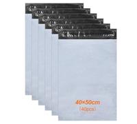 Ravytha 40 Pcs Enveloppe Plastique Expedition, Emballage Colis Vetement, Pochette Envoie, Autoadhésive Sachet Colis, Opaques Sac, pour Textiles et Boîtes a Chaussures, XXL (40×50cm)