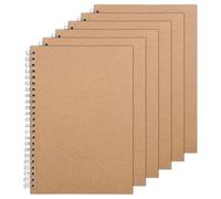 Ravytha Lot de 6 Carnet de Notes, Cahier Spirale, Notebook A5 de Brouillon School, Petit Bloc Note, Cahiers À Spirales, Calepin Feuille Blanche, Blocs-Notes D'Écriture Vierge, pour École, Bureau