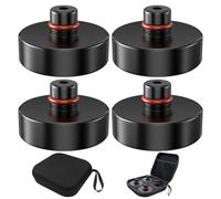 Ravytha Pad pour Tesla, Pièces Tampon Compatibles Coussinets Tesla Model 3/S/X/Y, Compatible Cric Tampon de Levage avec Boîte(4Pcs), Cale Levage Accessoires pour Véhicules Coussinet Caoutchouc