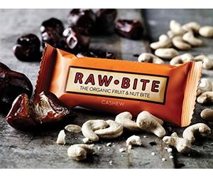 RAW BITE - Barre énergétique Noix de Cajou BIO & Vegan - Boite de 12