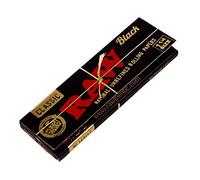 RAW Black 1 ¼ Papers, 50 feuilles ultra fines par carnet, 24 carnets par boîte de 12 carnets