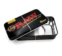 Raw Boîte en étain Black Metal – Lot de 3 petites boîtes de rangement