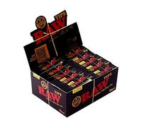 RAW Black Tips Slim - Taille fine, 50 capsules non perforées par cahier, 50 carnets par boîte 2 boîtes (100 carnets)