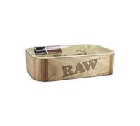 Cache Secret Box XL Raw Boîte en Bois et Plateau pour Rouler Multicolore