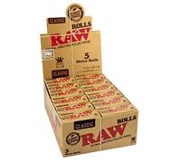 RAW Classic Rolls Slim Lot de 3 boîtes de rangement non blanchi 5 m