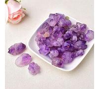 Raw Crystals Stone Minerals Amethyst Rose Quartz Irregular Shape Rough Rock Aquarium Decoration Ornaments (Color : Cluster, Size 100g) Gemstone Stone