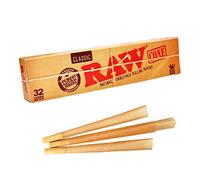 Raw Cônes en papier pré-roulés – Grand paquet de 32