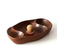 RAW HYD Briar & Oak Cendrier vintage en forme de pipe à tabac avec heurtoir en liège | Double repose-pipe en bois et cendrier pour utilisation en intérieur, extérieur, terrasse, maison et bureau -
