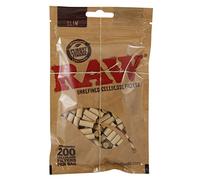RAW Lot de 200 filtres à cigarettes en cellulose Slim 6 mm non blanchi